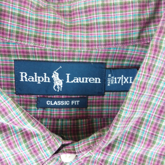 Ralph Lauren Classic Fit Men's Sz  XL Button Down - Picture 2 of 5